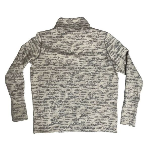 ZYIA Active Women's Cream and Gray Athletic Full Zip Sweater Size Small - Picture 2 of 8